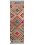 Maimana Afghanistan Kilim Rug - 201 x68 cm - Handmade