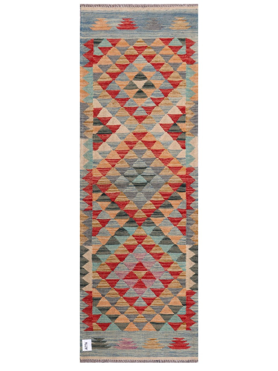 Maimana Afghanistan Kilim Rug - 201 x68 cm - Handmade