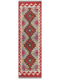 Maimana Afghanistan Kilim Rug - 204 x62 cm - Handmade