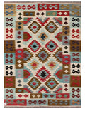 Maimana Afghanistan Kilim Rug - 198 x146 cm - Handmade