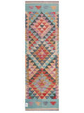 Maimana Afghanistan Kilim Rug - 198 x63 cm - Handmade