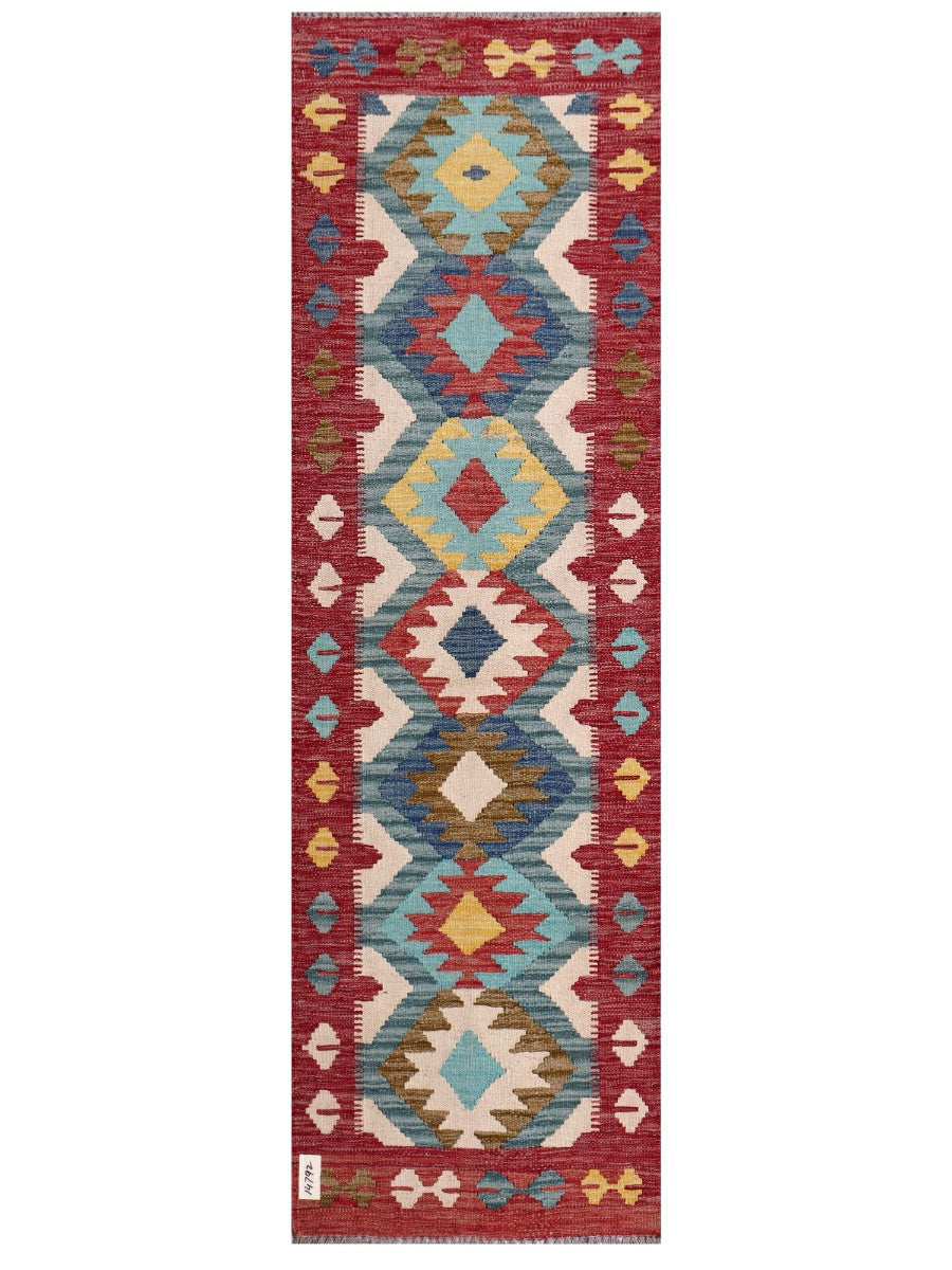 Maimana Afghanistan Kilim Rug - 197 x61 cm - Handmade