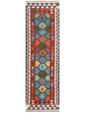 Maimana Afghanistan Kilim Rug - 203 x64 cm - Handmade