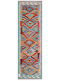 Maimana Afghanistan Kilim Rug - 196 x63 cm - Handmade