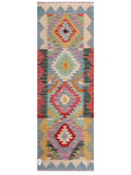 Maimana Afghanistan Kilim Rug - 192 x66 cm - Handmade