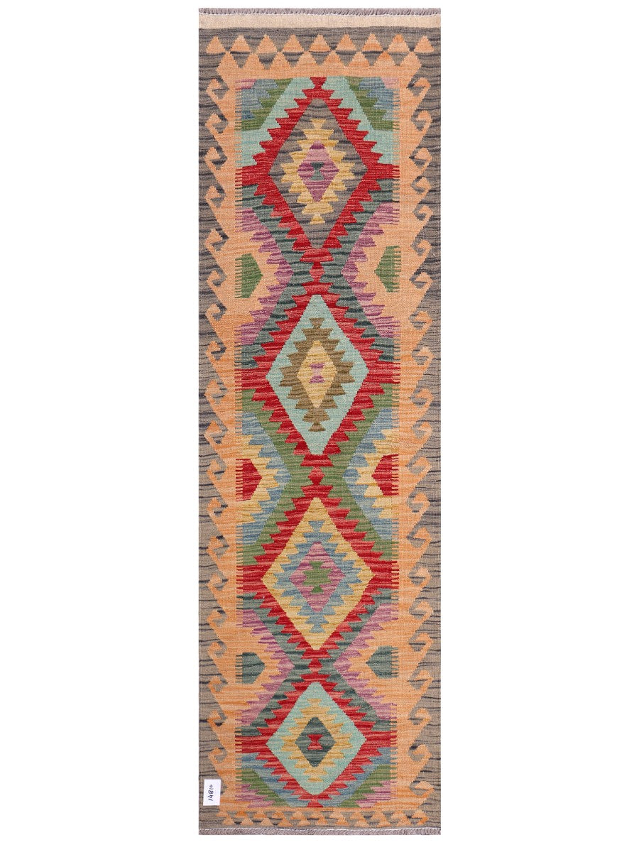 Maimana Afghanistan Kilim Rug - 217 x65 cm - Handmade
