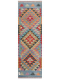 Maimana Afghanistan Kilim Rug - 196 x62 cm - Handmade