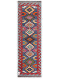 Maimana Afghanistan Kilim Rug - 199 x64 cm - Handmade