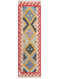 Maimana Afghanistan Kilim Rug - 202 x62 cm - Handmade