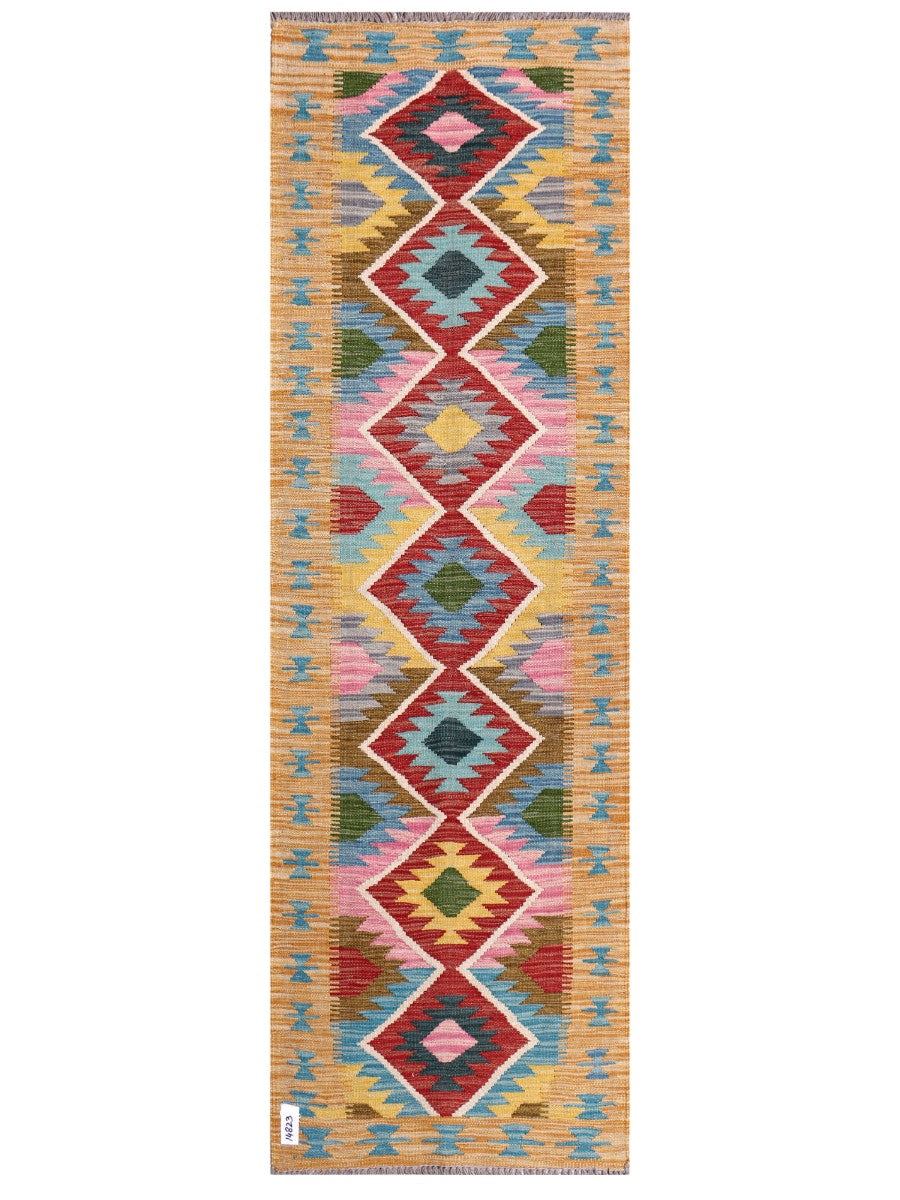 Maimana Afghanistan Kilim Rug - 195 x62 cm - Handmade
