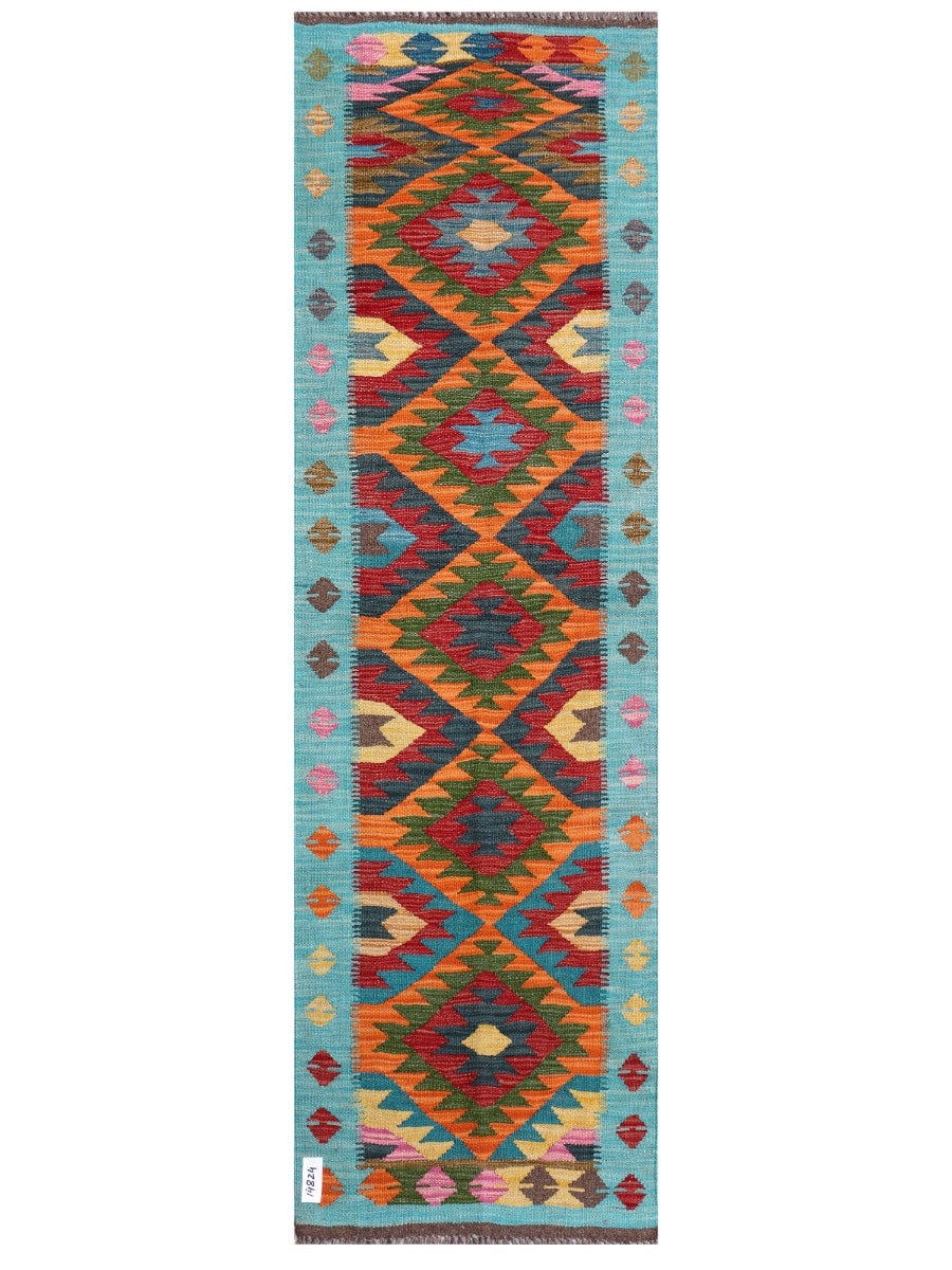 Maimana Afghanistan Kilim Rug - 198 x60 cm - Handmade
