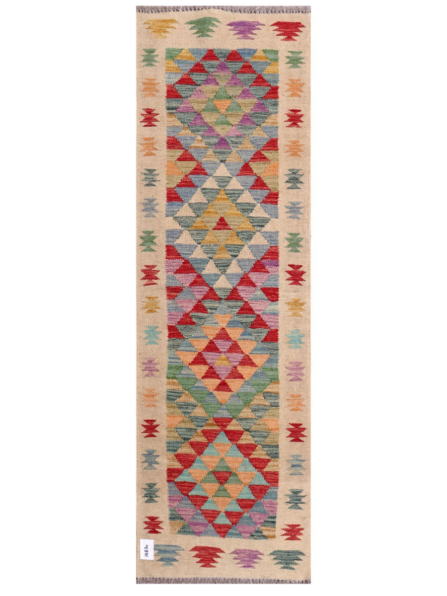 Maimana Afghanistan Kilim Rug - 200 x62 cm - Handmade