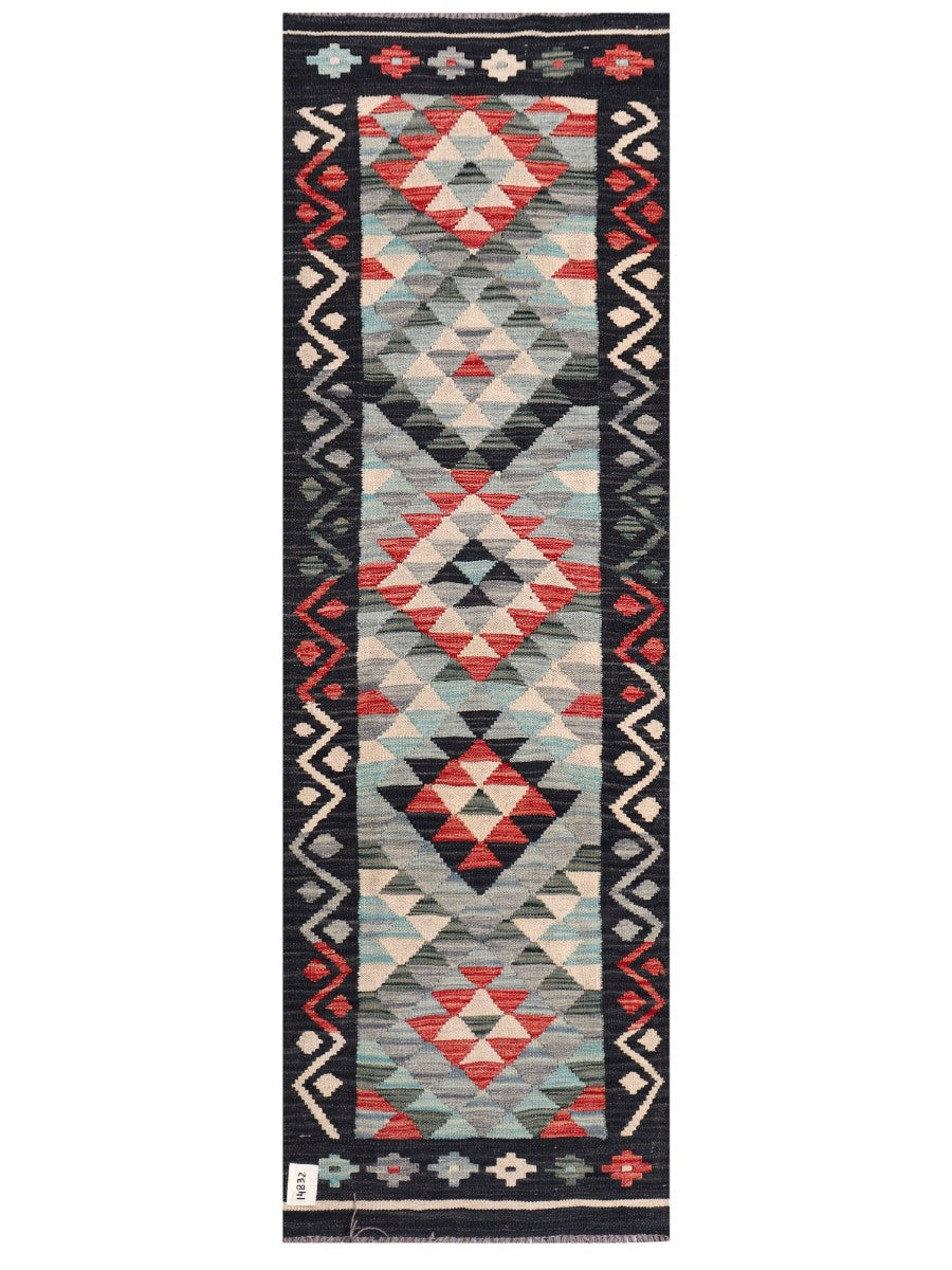 Maimana Afghanistan Kilim Rug - 195 x63 cm - Handmade