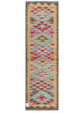 Maimana Afghanistan Kilim Rug - 205 x64 cm - Handmade