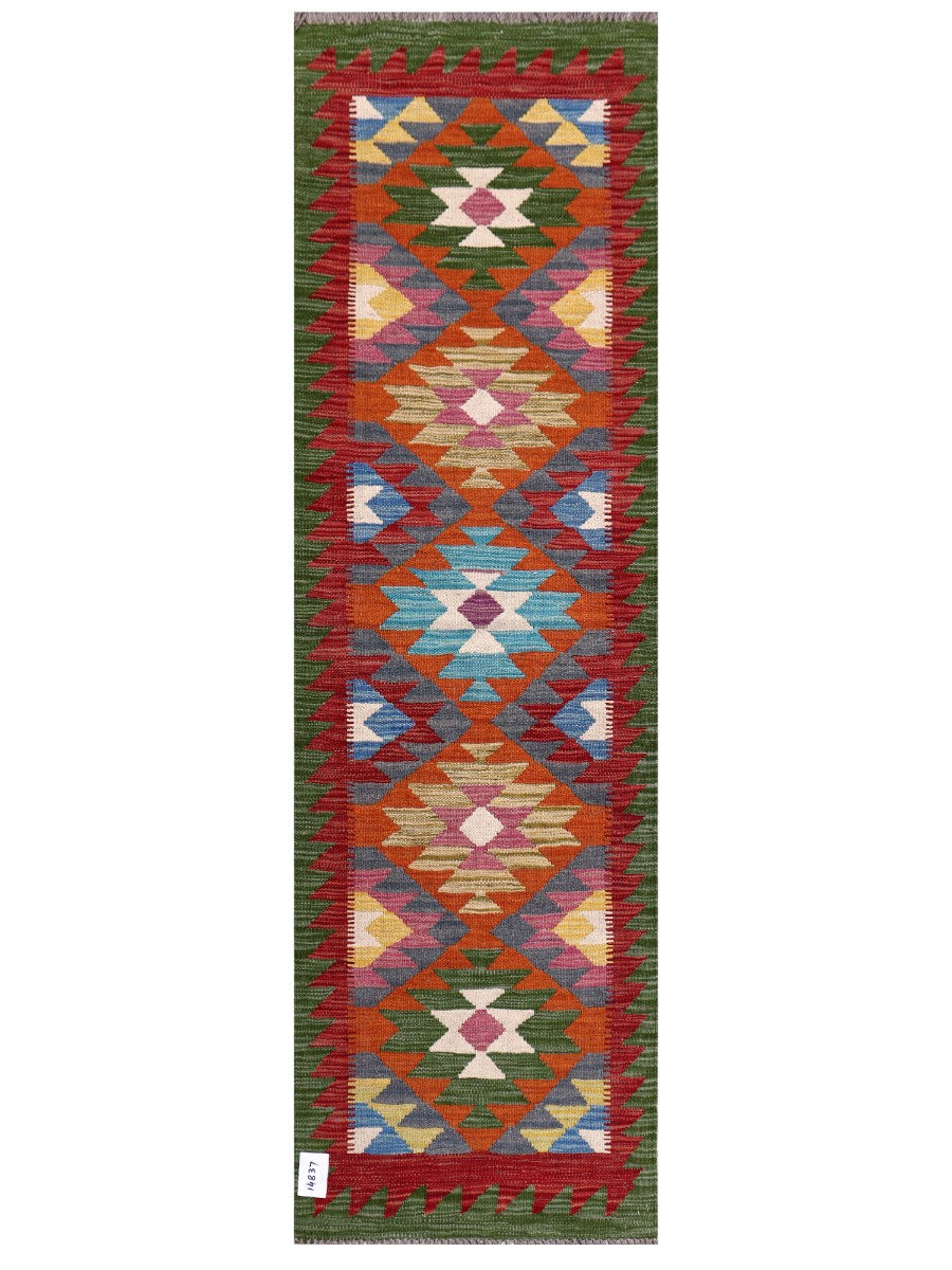 Maimana Afghanistan Kilim Rug - 197 x60 cm - Handmade