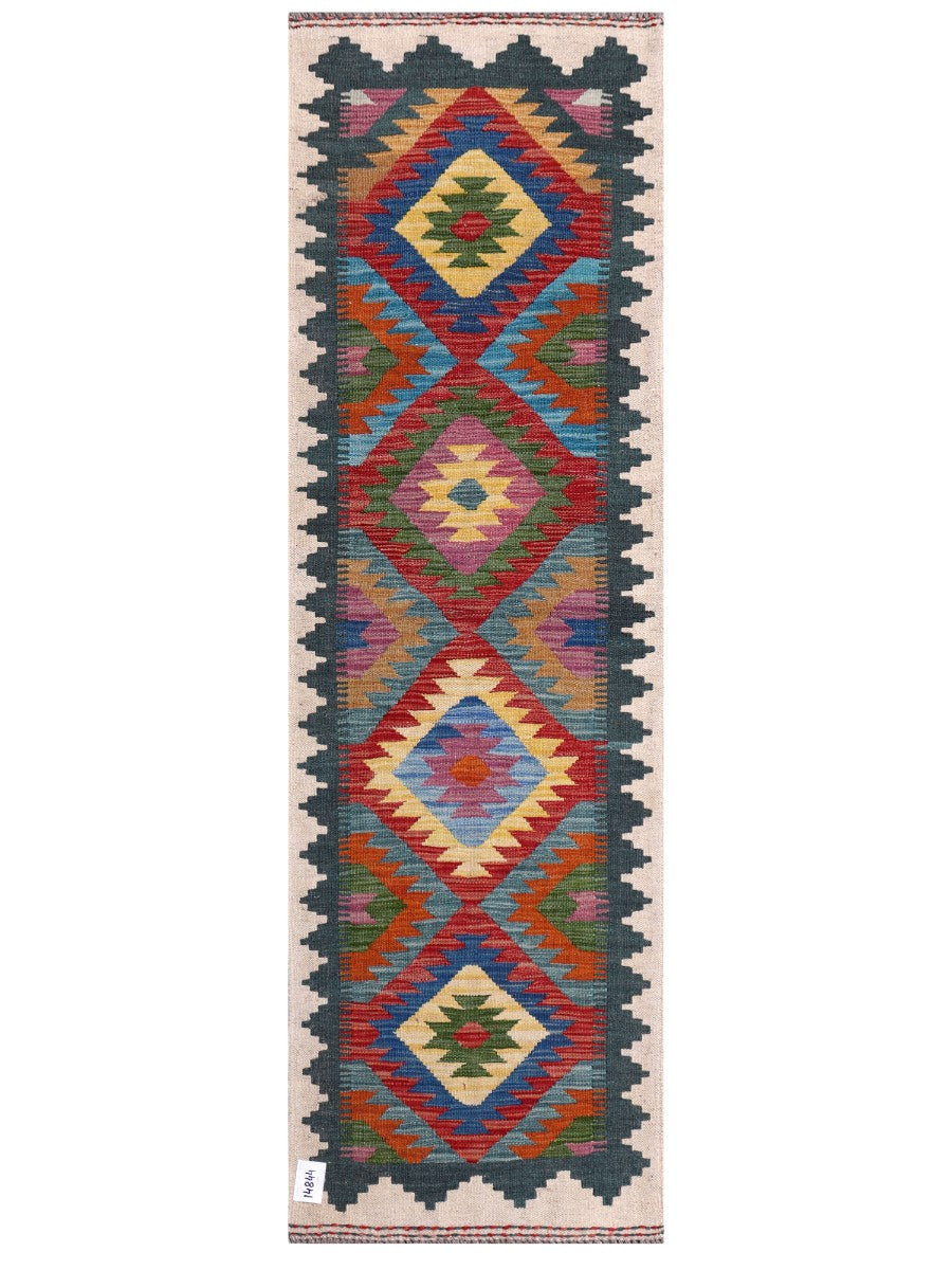 Maimana Afghanistan Kilim Rug - 198 x62 cm - Handmade