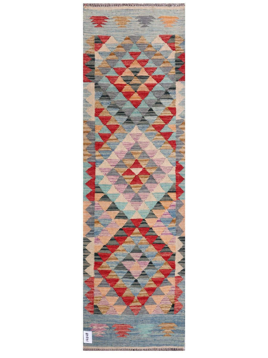 Maimana Afghanistan Kilim Rug - 199 x60 cm - Handmade