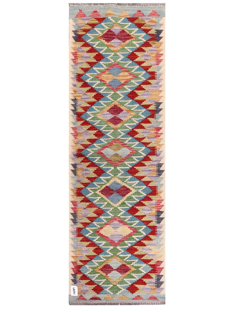 Maimana Afghanistan Kilim Rug - 198 x65 cm - Handmade