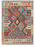 Maimana Afghanistan Kilim Rug - 206 x151 cm - Handmade