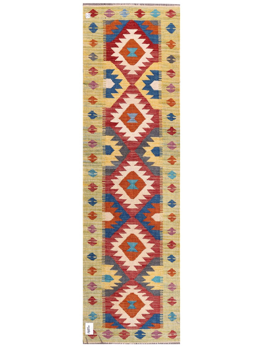 Maimana Afghanistan Kilim Rug - 207 x61 cm - Handmade