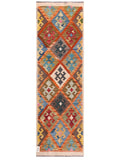 Maimana Afghanistan Kilim Rug - 199 x63 cm - Handmade
