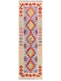 Maimana Afghanistan Kilim Rug - 208 x64 cm - Handmade