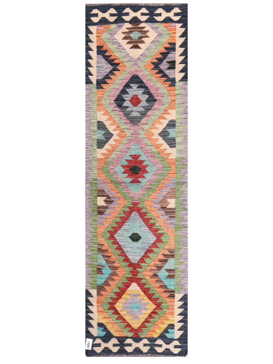 Maimana Afghanistan Kilim Rug - 202 x60 cm - Handmade