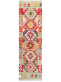 Maimana Afghanistan Kilim Rug - 200 x61 cm - Handmade