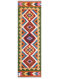 Maimana Afghanistan Kilim Rug - 201 x63 cm - Handmade