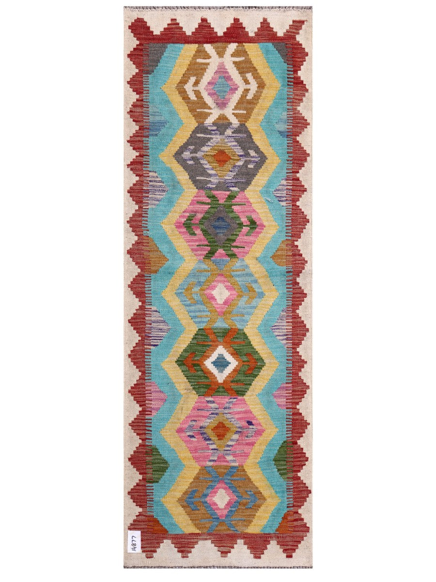 Maimana Afghanistan Kilim Rug - 188 x65 cm - Handmade