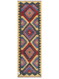Maimana Afghanistan Kilim Rug - 199 x64 cm - Handmade