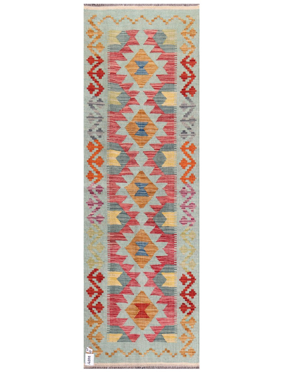 Maimana Afghanistan Kilim Rug - 199 x65 cm - Handmade