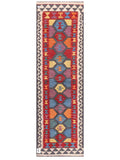 Maimana Afghanistan Kilim Rug - 204 x64 cm - Handmade