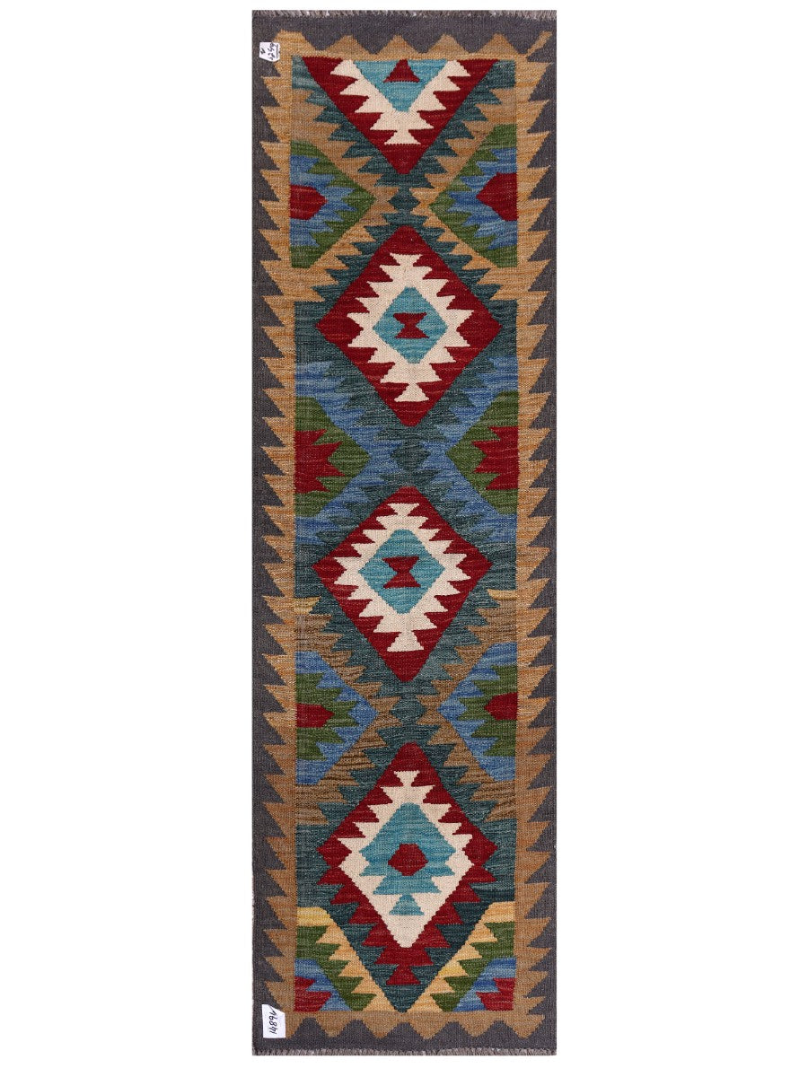 Maimana Afghanistan Kilim Rug - 194 x58 cm - Handmade