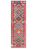 Maimana Afghanistan Kilim Rug - 199 x64 cm - Handmade
