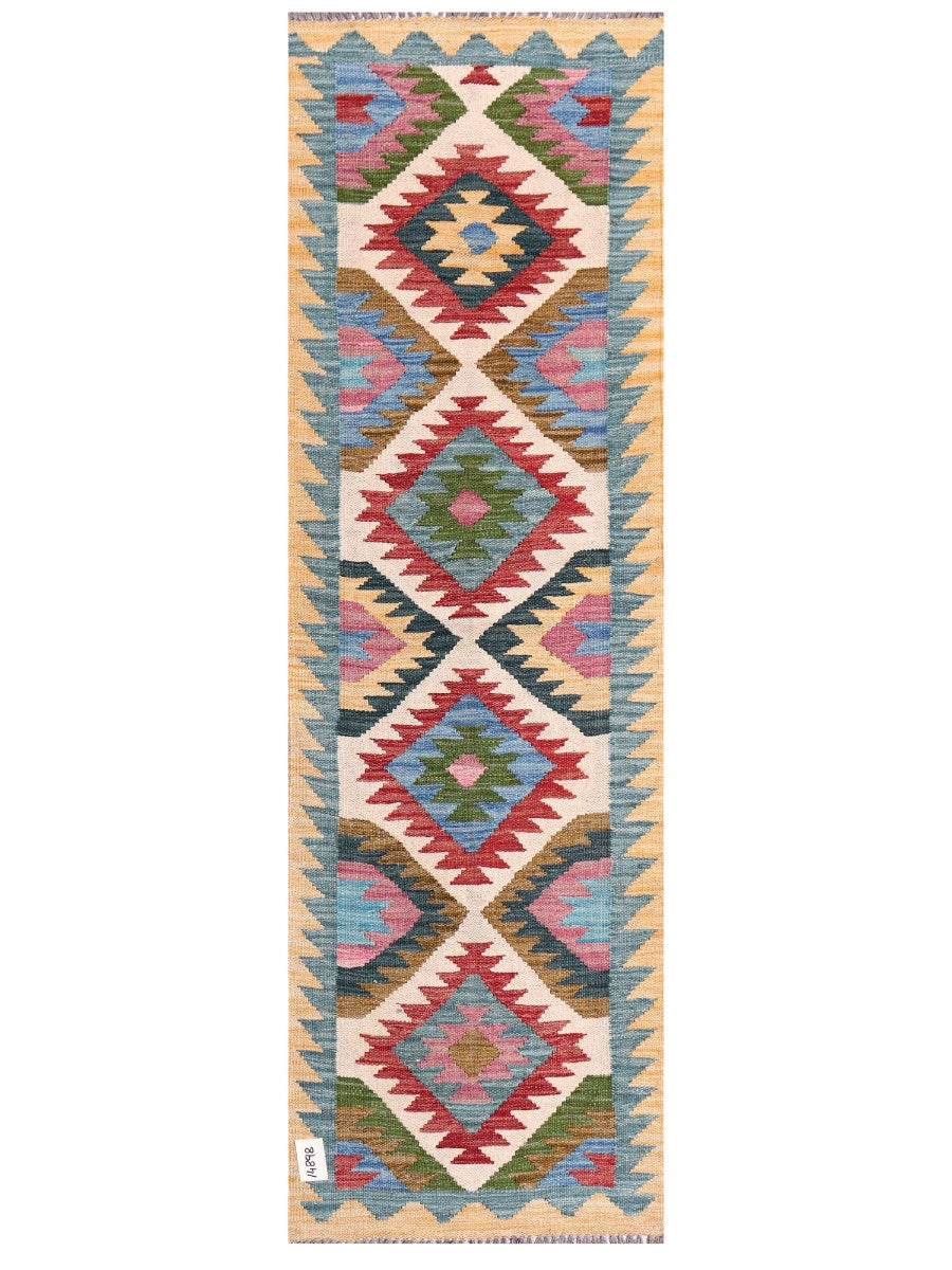 Maimana Afghanistan Kilim Rug - 198 x62 cm - Handmade