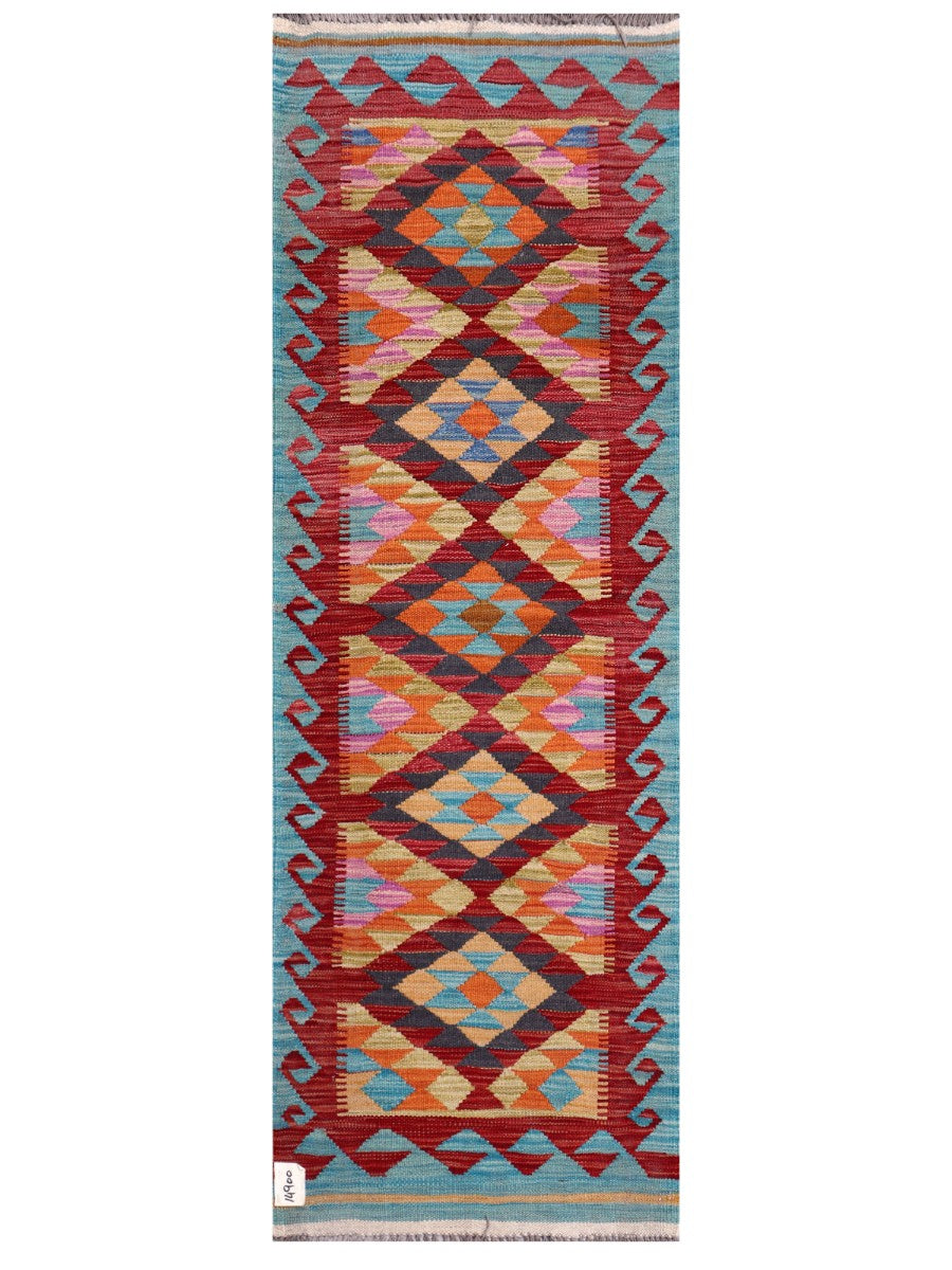 Maimana Afghanistan Kilim Rug - 187 x64 cm - Handmade