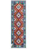 Maimana Afghanistan Kilim Rug - 201 x64 cm - Handmade