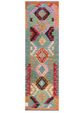 Maimana Afghanistan Kilim Rug - 198 x63 cm - Handmade
