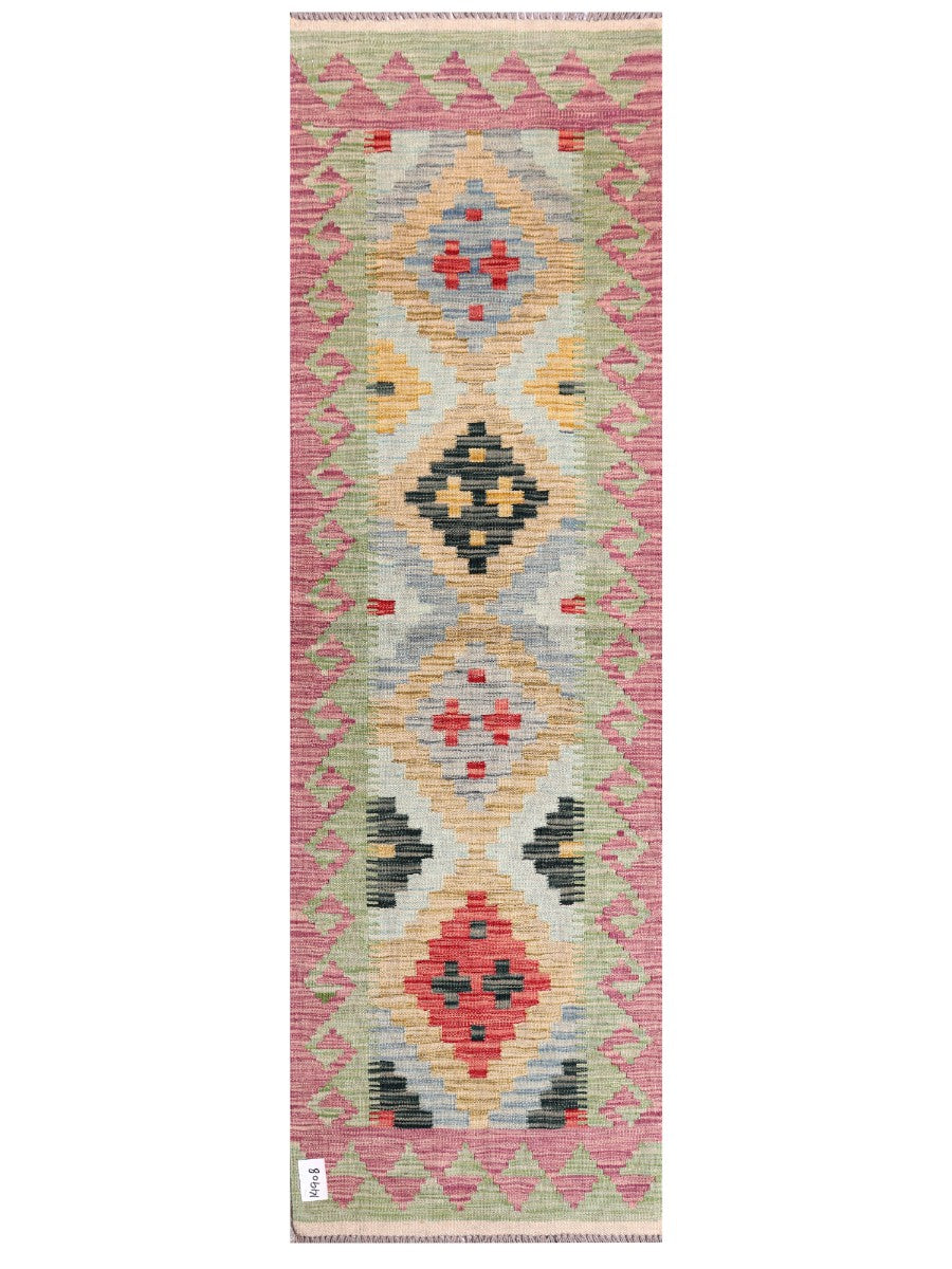 Maimana Afghanistan Kilim Rug - 200 x62 cm - Handmade