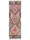 Maimana Afghanistan Kilim Rug - 198 x63 cm - Handmade