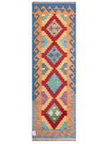 Maimana Afghanistan Kilim Rug - 199 x64 cm - Handmade
