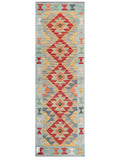 Maimana Afghanistan Kilim Rug - 199 x65 cm - Handmade