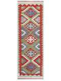 Maimana Afghanistan Kilim Rug - 198 x64 cm - Handmade