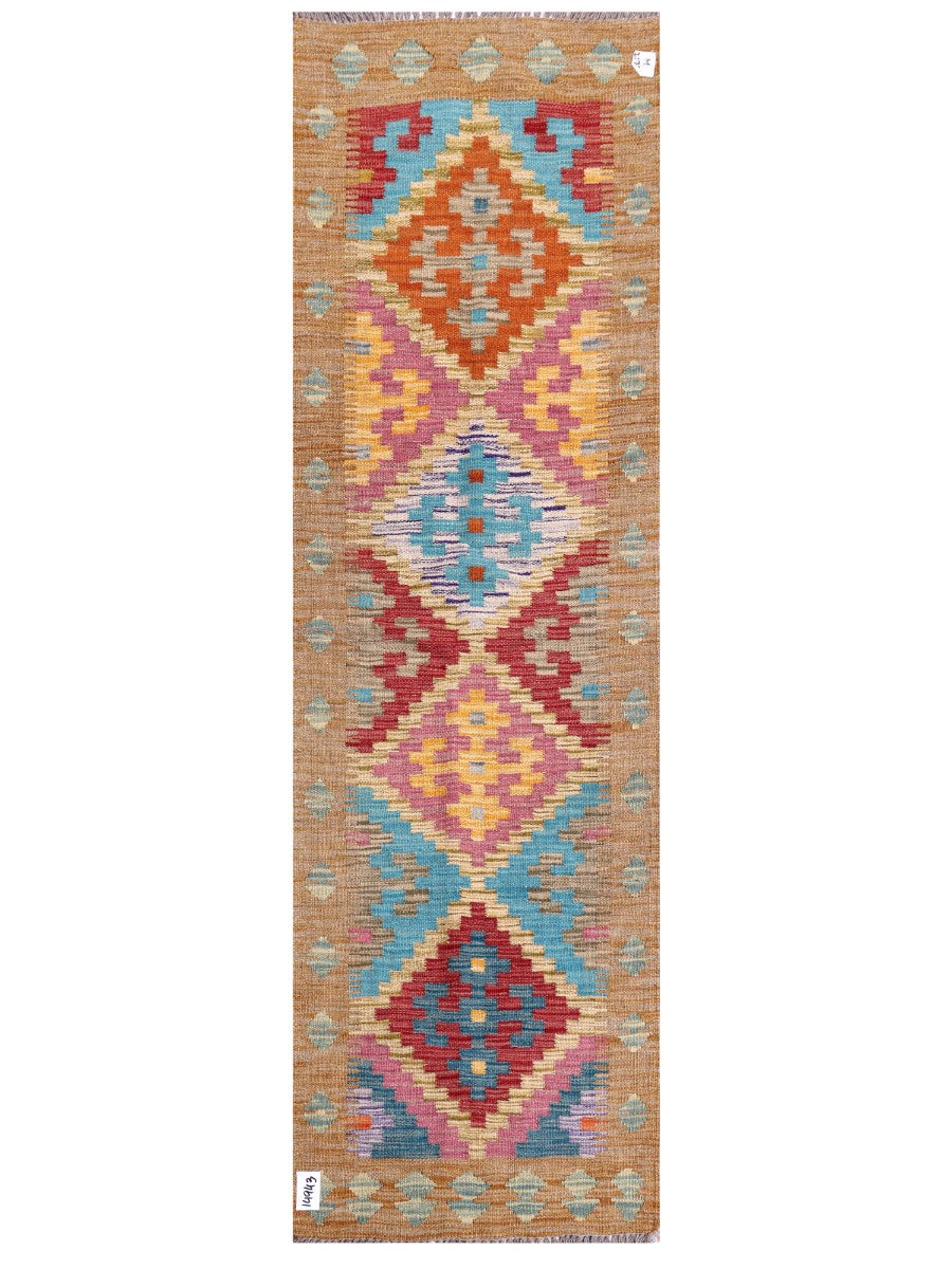 Maimana Afghanistan Kilim Rug - 193 x59 cm - Handmade