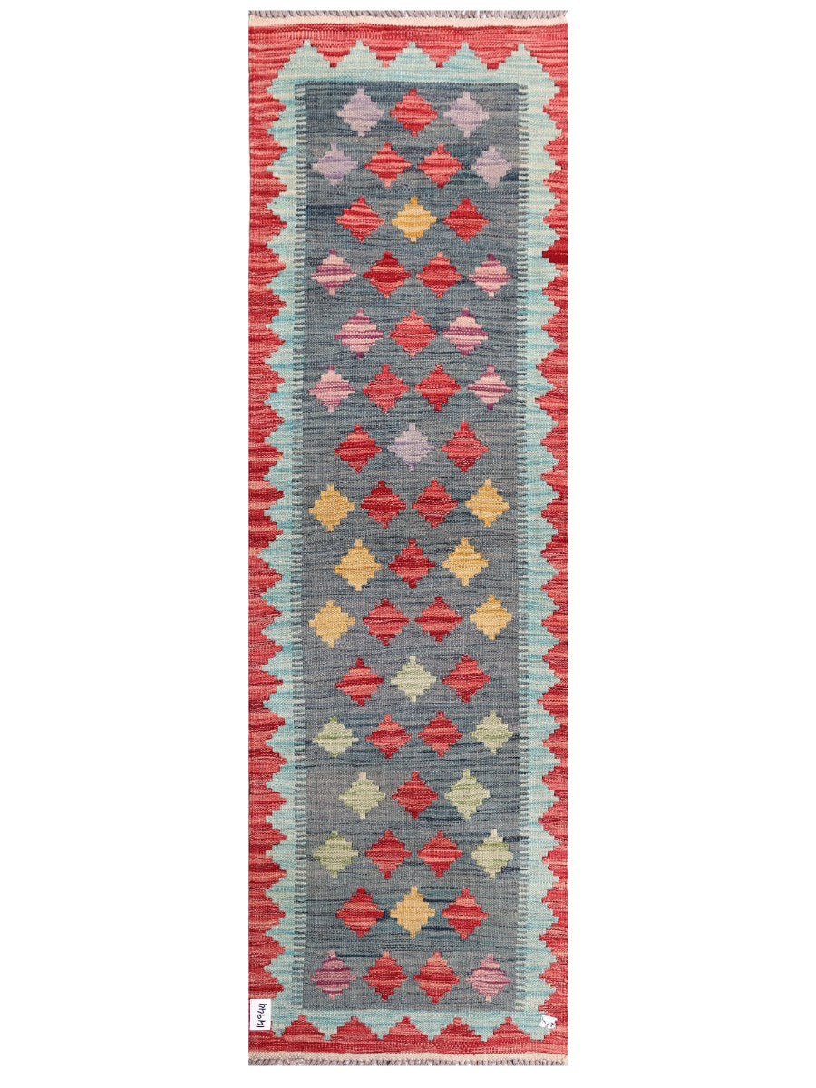 Maimana Afghanistan Kilim Rug - 200 x62 cm - Handmade