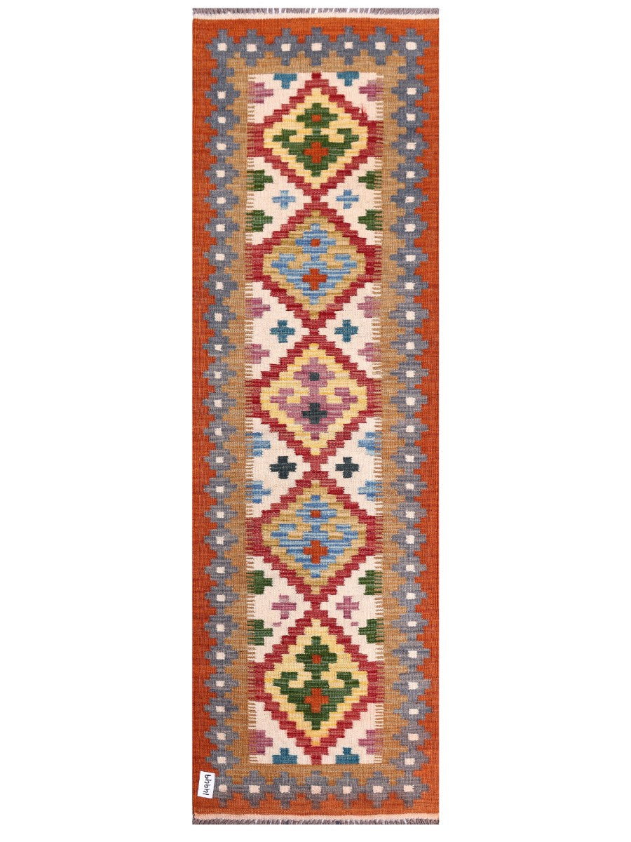 Maimana Afghanistan Kilim Rug - 193 x60 cm - Handmade