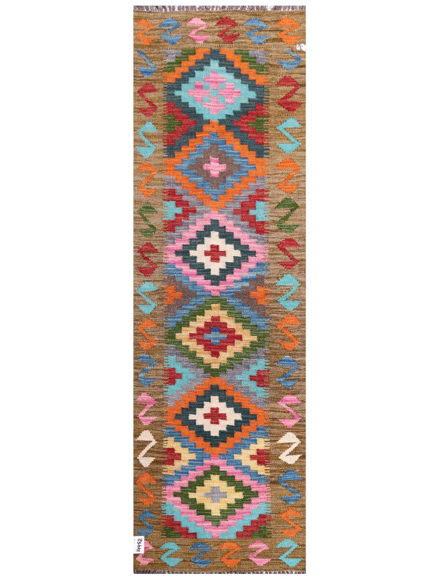 Maimana Afghanistan Kilim Rug - 199 x62 cm - Handmade