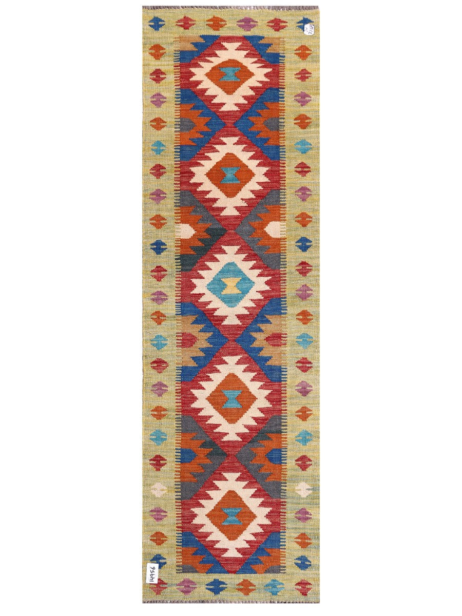 Maimana Afghanistan Kilim Rug - 200 x61 cm - Handmade