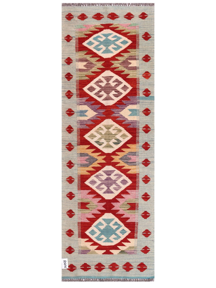 Maimana Afghanistan Kilim Rug - 181 x62 cm - Handmade